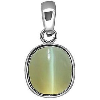 Ceylonmine 5.25 Ratti Cat's Eye Stone Pedant Original Certiifed Lehsunia Pendant For Unisex Ceylonmine 5.25 Ratti Cat's Eye Stone Pedant Original Certiifed Lehsunia Pendant For Unisex