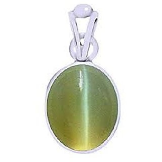 Ceylonmine Natural Cat's Eye Stone 5.25 Ratti Lehsunia Stone Pendant For Unisex Ceylonmine Natural Cat's Eye Stone 5.25 Ratti Lehsunia Stone Pendant For Unisex