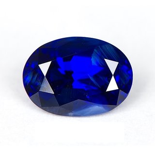 Ceylonmine Unheated & Untreated Neelam 9.50 Ratti Gemstone Original & Effective Loose Blue Sapphire Gemstone For Unisex