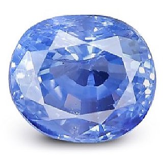                       Ceylonmine Unheated  Untreated 8.5 Ratti Blue Sapphire Gemstone Original  Effective Stone Neelam For Unisex                                              