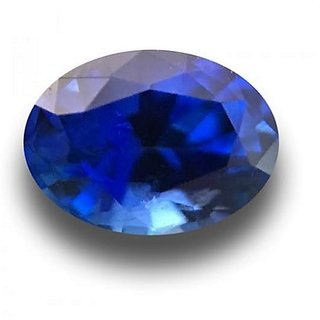                       Ceylonmine- Blue Sapphire 10.00 Carat ( 11.11 Ratti) Natural Gemstone Lab Certified & Effective Neelam Gemstone For Men & Women                                              