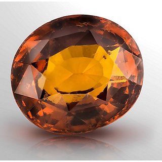                       Lab Certified Stone 7.5 Carat Hessonite/Gomed Stone Original & Effective Precious Stone For Unisex By Ceylonmine                                              