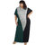 Classy Minimalistic T-Shirt Dress, Green Grey Black, Plus Size Clothing, Casual Wear, Free Size (Pttd0003)(Size-8)