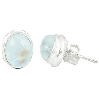 Ceylonmine Astrological Stone Moonstone Stone Stud Earrings Original & Certified Stone Silver Earrings Ceylonmine Astrological Stone Moonstone Stone Stud Earrings Original & Certified Stone Silver Earrings