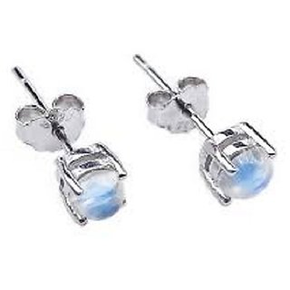 Ceylonmine Unheated & Untreated Stud Earrings Igi Moonstone Stud Silver Earrings For Women & Girls Ceylonmine Unheated & Untreated Stud Earrings Igi Moonstone Stud Silver Earrings For Women & Girls