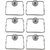 Sks - Square Towel Ring Set Of 6 Pcs Stainless Steel Towel Holder (Stainless Steel)