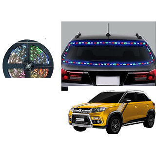 Autoladders 5 Meters Waterproof Cuttable Led Lights Strip Roll - (Rgb)Multicolor For Maruti Suzuki Vitara Brezza