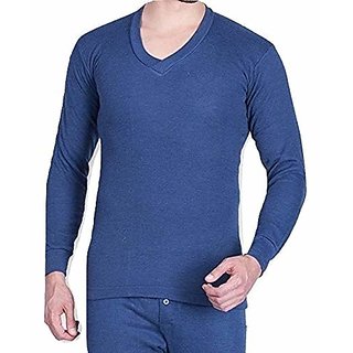 Buy Men's Woolen Thermal Inner Wear V Shaped Pack Of 1 (Assorted Colour ...