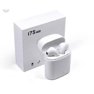 I7S Tws Twins Wireless Bluetooth Earphone With Mic Portable Charging Power Dock Compatible With All Android Ios Smar