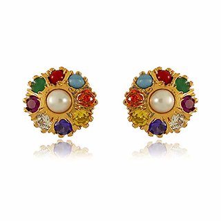Navratna top earrings online