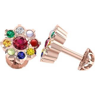 Coloured stone online stud earrings