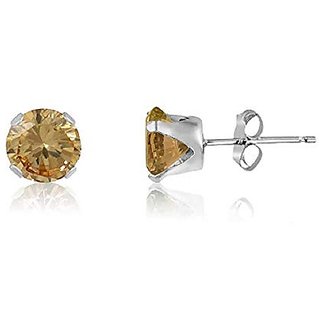 Ceylonmine Citrine Stud Earring Natural & Lab Certified Gemstone Earrings For Women & Girls Ceylonmine Citrine Stud Earring Natural & Lab Certified Gemstone Earrings For Women & Girls