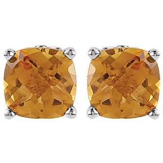 Ceylonmine Natural Citrine Stud Earrings Lab Certified & Unheated Stone Citrine Stone For Women & Girls Ceylonmine Natural Citrine Stud Earrings Lab Certified & Unheated Stone Citrine Stone For Women & Girls
