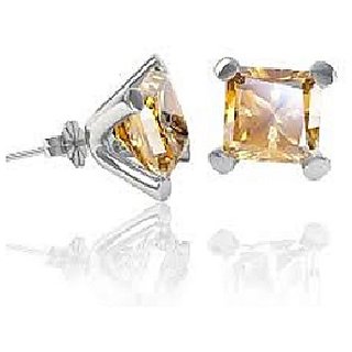 Ceylonmine Citrine Stud Earrings Natural & Original Gemstone Citrine Stone Earrings For Women & Girls Ceylonmine Citrine Stud Earrings Natural & Original Gemstone Citrine Stone Earrings For Women & Girls