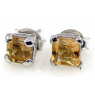 Ceylonmine Natural Earrings Original & Certified Gemstone Citrine Earrings Stud For Women & Girls Ceylonmine Natural Earrings Original & Certified Gemstone Citrine Earrings Stud For Women & Girls