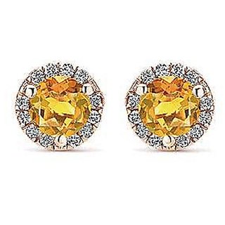 Ceylonmine Earrings Stud Citrine Gemstone Earring Original Natural Gemstone Stud Earrings For Women Girls Ceylonmine Earrings Stud Citrine Gemstone Earring Original Natural Gemstone Stud Earrings For Women Girls