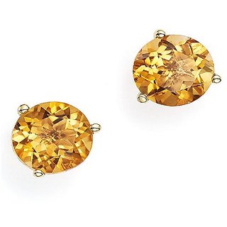 Ceylonmine Citrine Earring Original Certified Gemstone Stud Citrine Earring For Girls Women Ceylonmine Citrine Earring Original Certified Gemstone Stud Citrine Earring For Girls Women