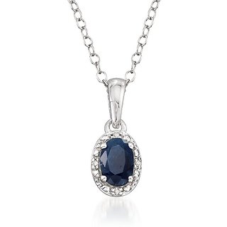                       Natural Blue Sapphire 5.25 Carat Stone Silver Pendant For Women & Girls By Ceylonmine                                              