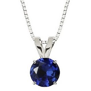                       6.5 Carat Blue Sapphire/Neelma Stone Sterling Designer Pendant For Women & Girls Lab Certified Neelam(Sapphire) Pendant By Ceylonmine                                              