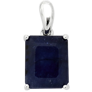                       Natural Blue Sapphire 5.25 Carat Stone Silver Pendant For Women  Girls By Ceylonmine                                              