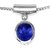 6.5 Carat Blue Sapphire/Neelma Stone Sterling Designer Pendant For Women & Girls Lab Certified Neelam(Sapphire) Pendant By Ceylonmine
