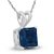 Natural Blue Sapphire 5.25 Carat Stone Silver Pendant For Women & Girls By Ceylonmine