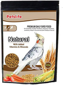 Petslife Natural Medium Birds Food 400Gm