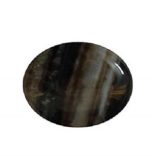                       Ceylonmine 9.25 Ratti Agate Stone Natural Hakik Gemstone 100% Original & Unheated Black Sulemani Aqeeq Gemstone For Women & Girls                                              