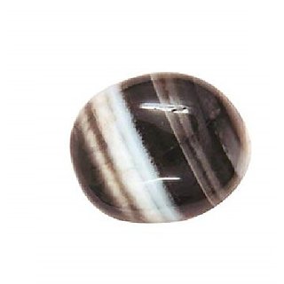 Ceylonmine 9.00 Ratti Black Hakik Stone Natural Agate Stone For Unisex Ceylonmine 9.00 Ratti Black Hakik Stone Natural Agate Stone For Unisex
