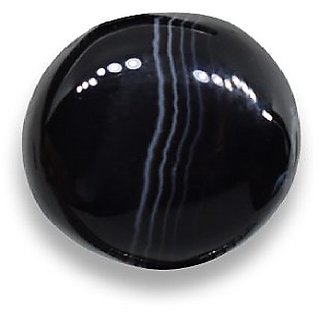 Ceylonmine 9.25 Ratti Natural Hakik Stone Black Sulemani (Agate ) Original & Untreated Gemstone For Unisex Ceylonmine 9.25 Ratti Natural Hakik Stone Black Sulemani (Agate ) Original & Untreated Gemstone For Unisex