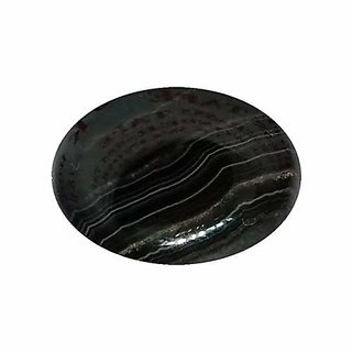                       Ceylonmine 8.00 Ratti Original Black Sulemani Aqeeq ( Hakik ) Stone For Unisex Semi Precious Gemstone                                              