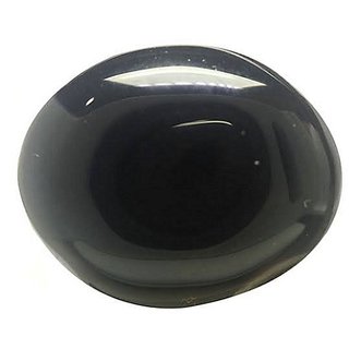                      Ceylonmine 10.25 Ratti Natural Black Sulemani Hakik Stone Original & Lab Certified Agate ( Aqeeq ) Gemstone For Unisex                                              