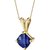 Astrological Stone Blue Sapphire Gold Plated Pendant 5.75 Carat Natural & Original Stone Blue Sapphire/Neela Pukhraj Pendant For Unisex By Ceylonmine