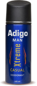 Adigo Man Xtreme Deodorant - Casual, 165 Ml