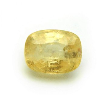                       Ceylonmine 6.25 Ratti Green Pukhraj Gemstone Original & Natural Yellow Sapphire Stone For Unisex                                              