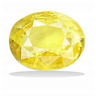                       Original Stone Pukhraj 5.25 Ratti Unheated Yellow Sapphire Precious Gemstone For Unisex By Ceylonmine                                              