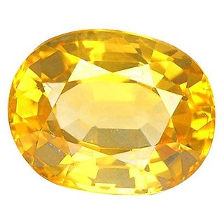 Yellow Sapphire Stone Unheated Untreated Pukhraj Gemstone 8.25 Ratti For Unisex By Ceylonmine Yellow Sapphire Stone Unheated Untreated Pukhraj Gemstone 8.25 Ratti For Unisex By Ceylonmine