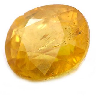                       Original Stone Pukhraj 5.25 Ratti Unheated Yellow Sapphire Precious Gemstone For Unisex By Ceylonmine                                              