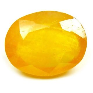                       8.25 Ratti Yellow Sapphire Gemstone Natural & Lab Certified Pukhraj Stone For Astrological Purpose                                              