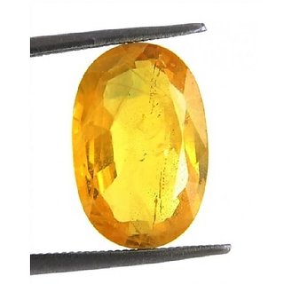                       Yellow Sapphire Stone Unheated & Untreated Pukhraj Gemstone 8.25 Ratti For Unisex By Ceylonmine                                              