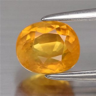                       Pukhraj Stone 100 Unheated Gemstone Yellow Sapphire Stone Preciou                                              