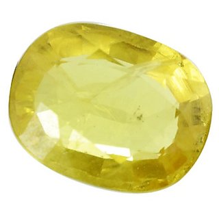                       Green Yellow Sapphire Stone Unheated Gemstone 6.25 Ratti Pukhraj                                              