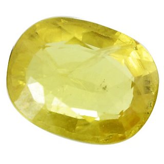                       Yellow Sapphire Stone Unheated  Untreated Pukhraj Gemstone 8.25 Ratti For Unisex By Ceylonmine                                              