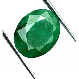                      Ceylonmine Unheated & Untreated 6.5 Ratti Emerald Gemstone Original & Effective Stone Green Panna For Unisex                                              