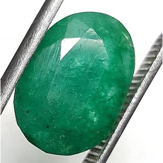                       Ceylonmine- Emerald 7.5 Carat (8.33 Ratti) Natural Gemstone Lab Certified & Effective Green Panna Gemstone For Men & Women                                              