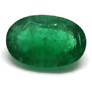                       Ceylonmine Natural Emerald 5.46 Carat Stone Lab Certified & Good Quality Stone Green Panna For Unisex                                              