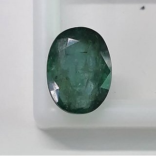                       Ceylonmine- 9.25 Ratti Certified Green Emerald Stone Igi Green Panna Stone For Astrological Purpose Precious & Original Loose Gemstone For Unisex                                              