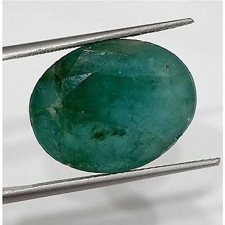 Ceylonmine Unheated & Untreated Green Panna 7.5 Ratti Gemstone Original & Effective Loose Emerald Gemstone For Unisex Ceylonmine Unheated & Untreated Green Panna 7.5 Ratti Gemstone Original & Effective Loose Emerald Gemstone For Unisex