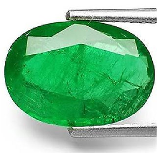                       Ceylonmine- 9.25 Ratti Green Emerald Stone Igi Green Panna Stone For Astrological Purpose Precious & Original Loose Gemstone For Unisex                                              
