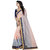 XAYA Women's Chanderi Cotton Saree with Blouse Piece (Peach and Royal BluePRS086-4)